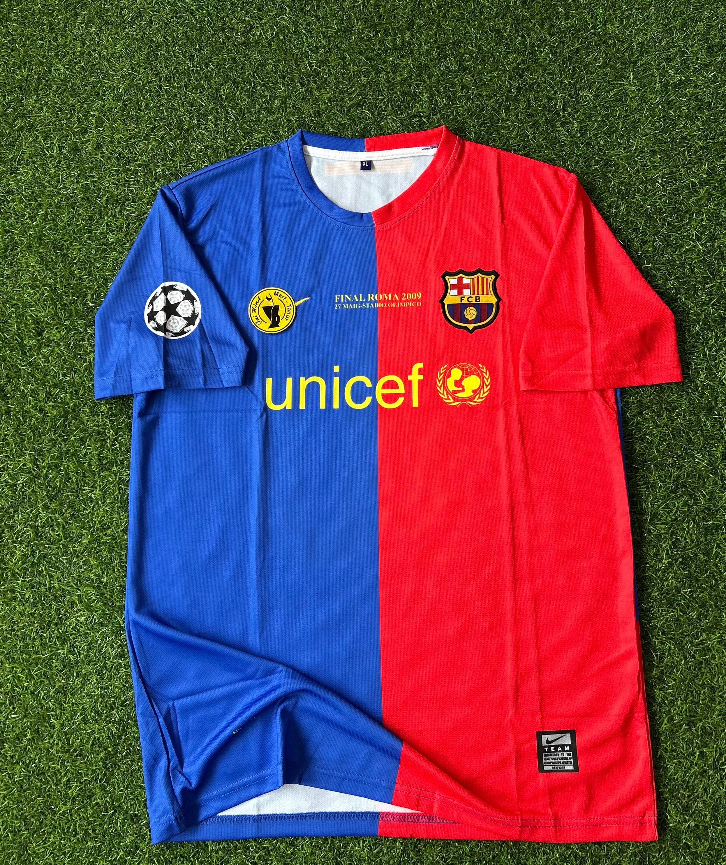 BARCELONA 2008-09 HOME KIT, HALFSLEEVE EMBROIDERY