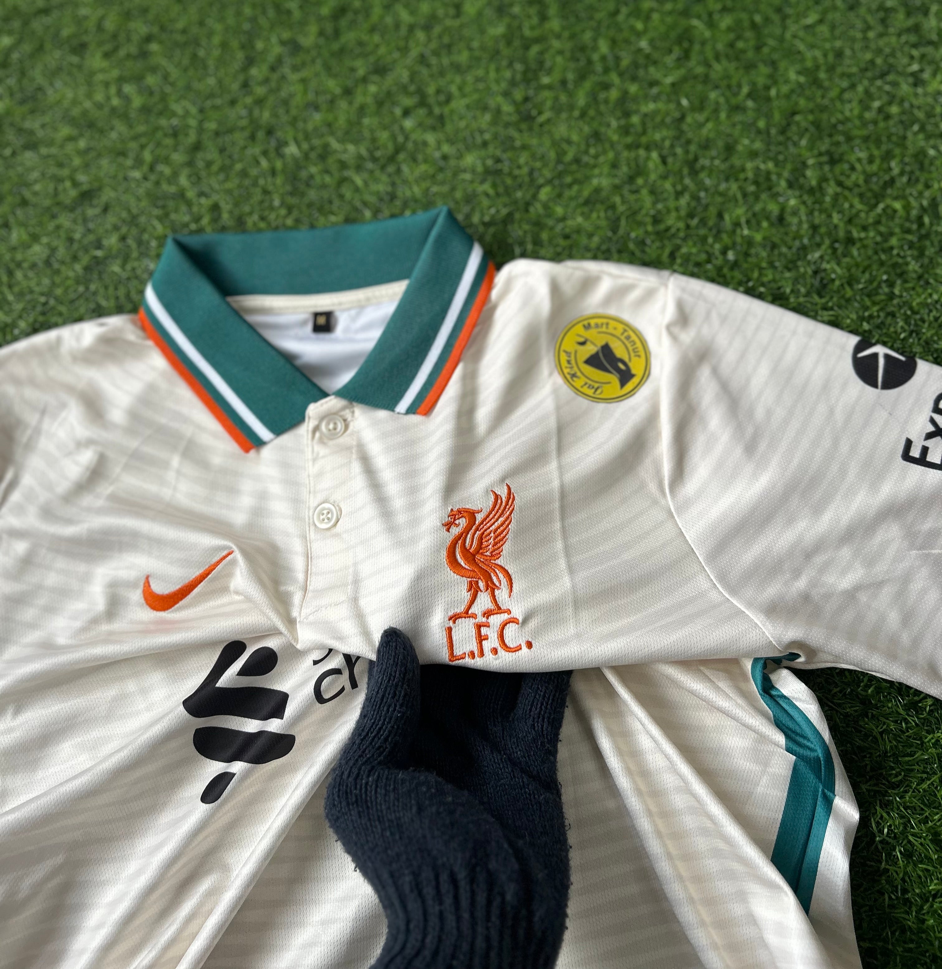 LIVERPOOL 2021-22 AWAY KIT, HALFSLEEVE POLO EMBROIDERY