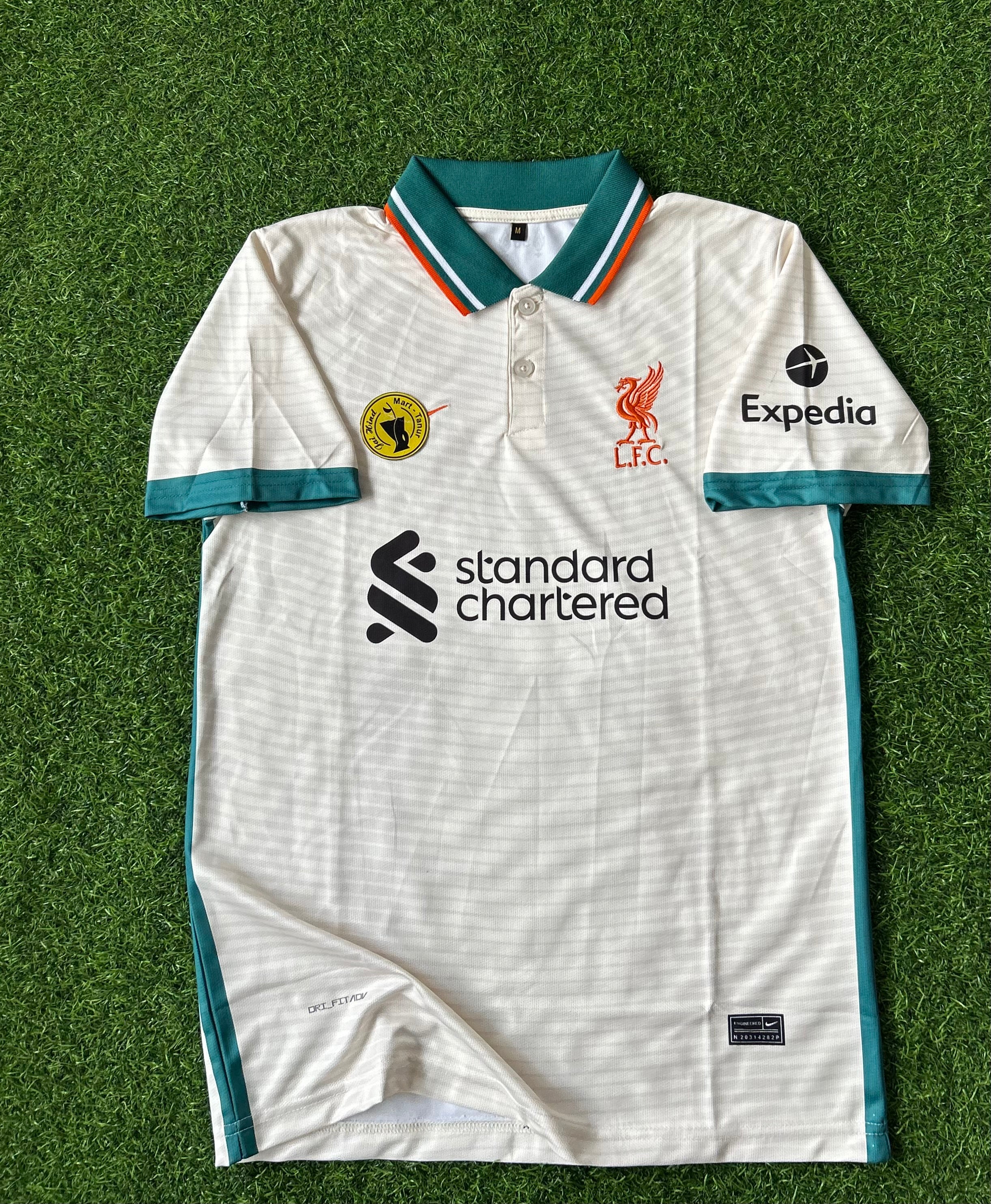 LIVERPOOL 2021-22 AWAY KIT, HALFSLEEVE POLO EMBROIDERY