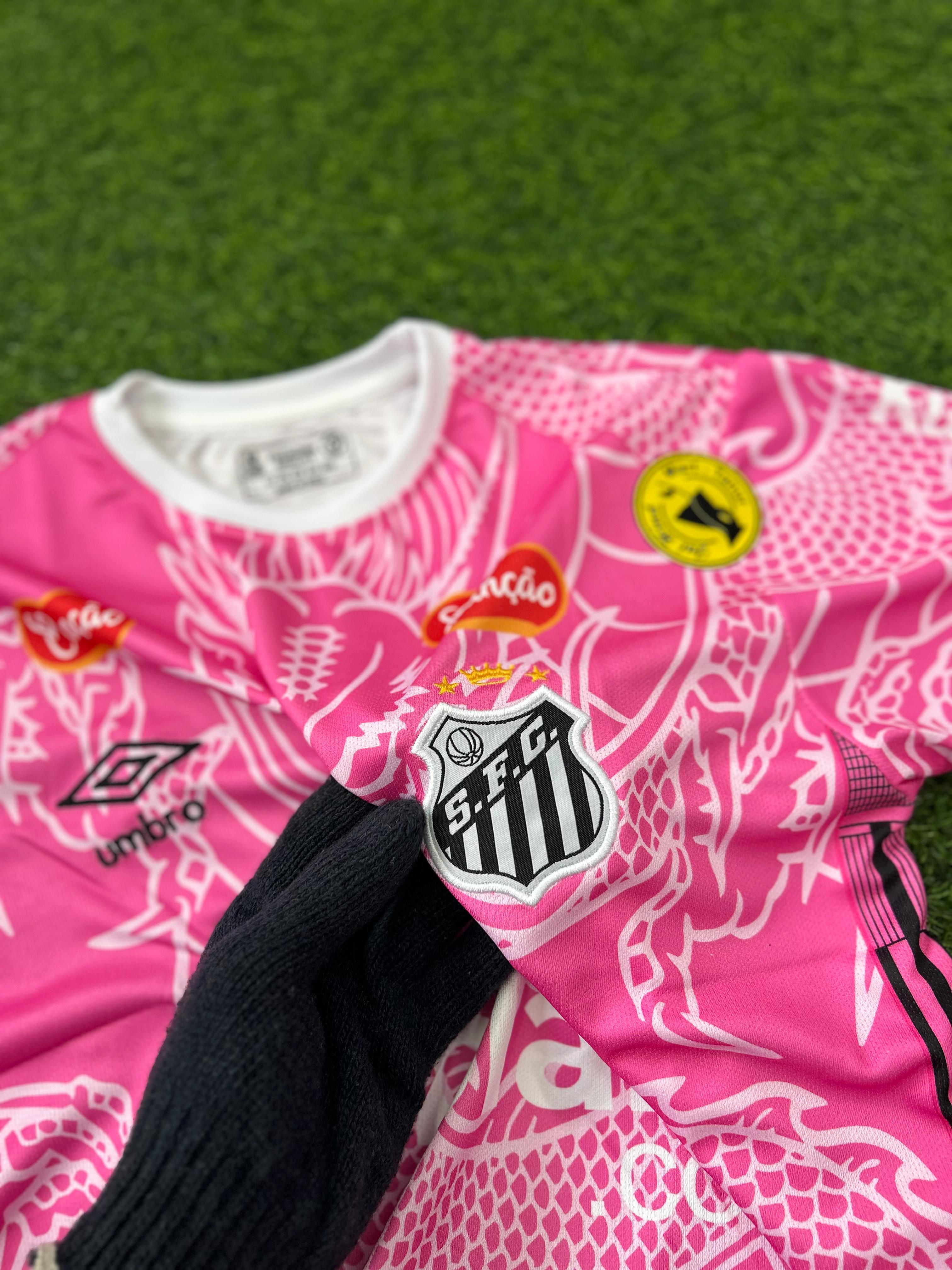 SANTOS SPECIAL EDITION DRAGON,PINK.HALFSLEEVE EMBROIDERY