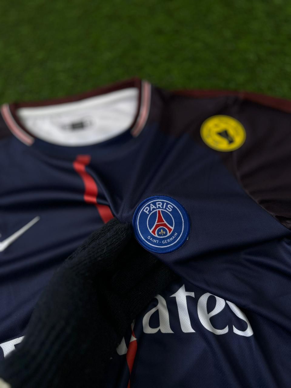 PSG 2017-18 SEASON HOME KIT.HALFSLEEVE EMBROIDERY