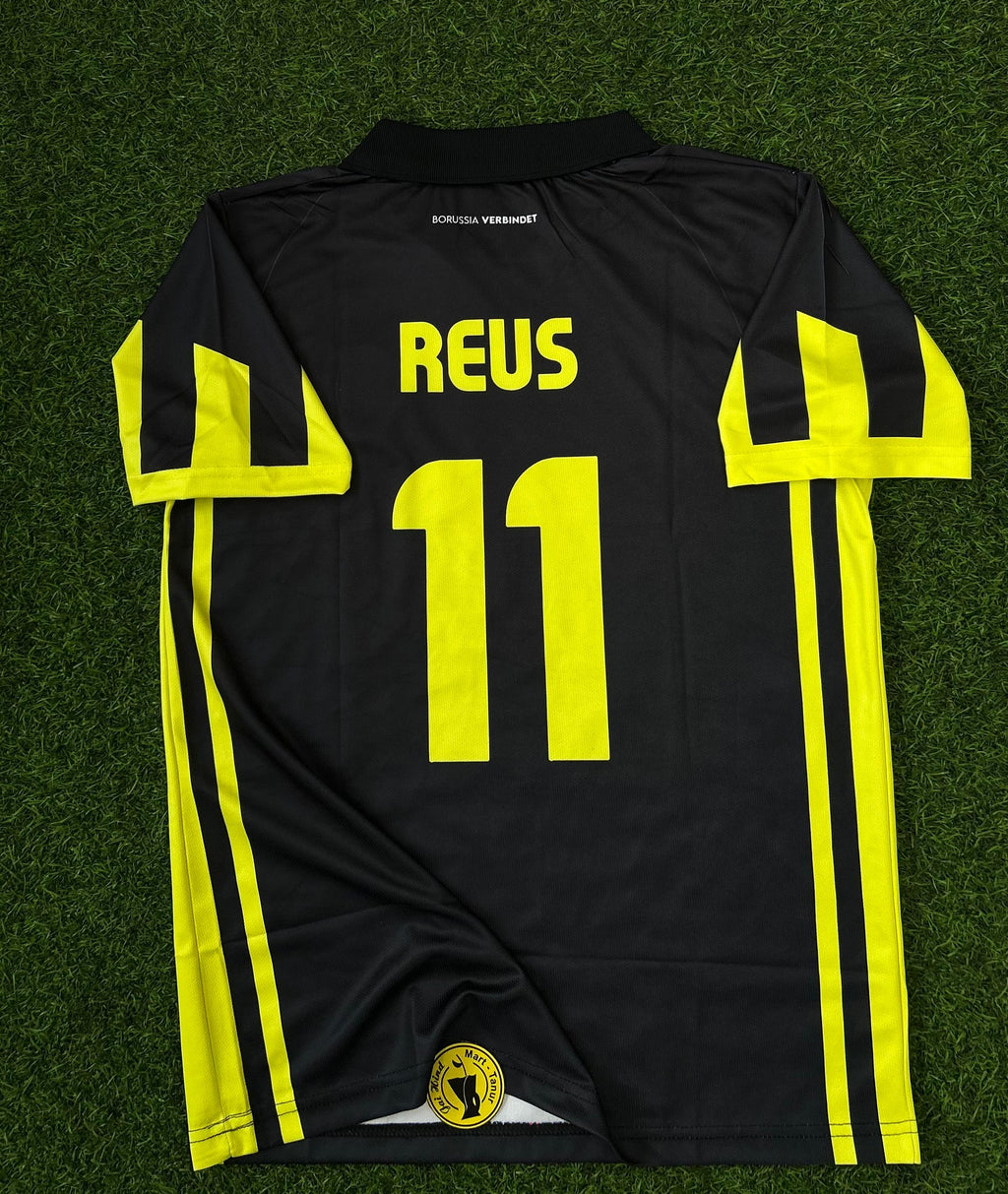 Borussia Dortmund 1996/97 Away Kit – Reus  Retro Half-Sleeve Polo (Embroidered)