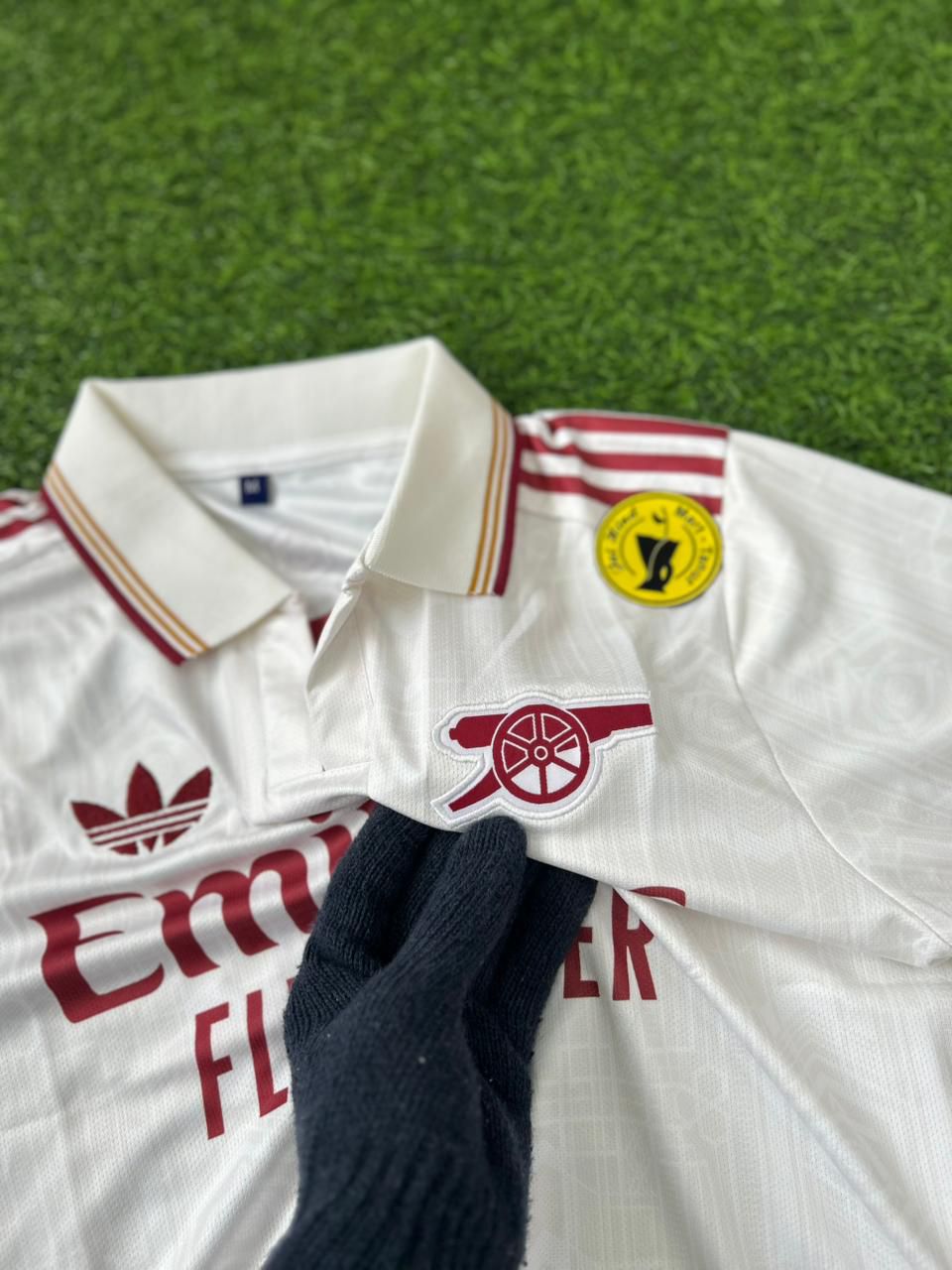 ARSENAL 2025-26 SEASON THIRD KIT.HALFSLEEVE POLO EMBROIDERY.