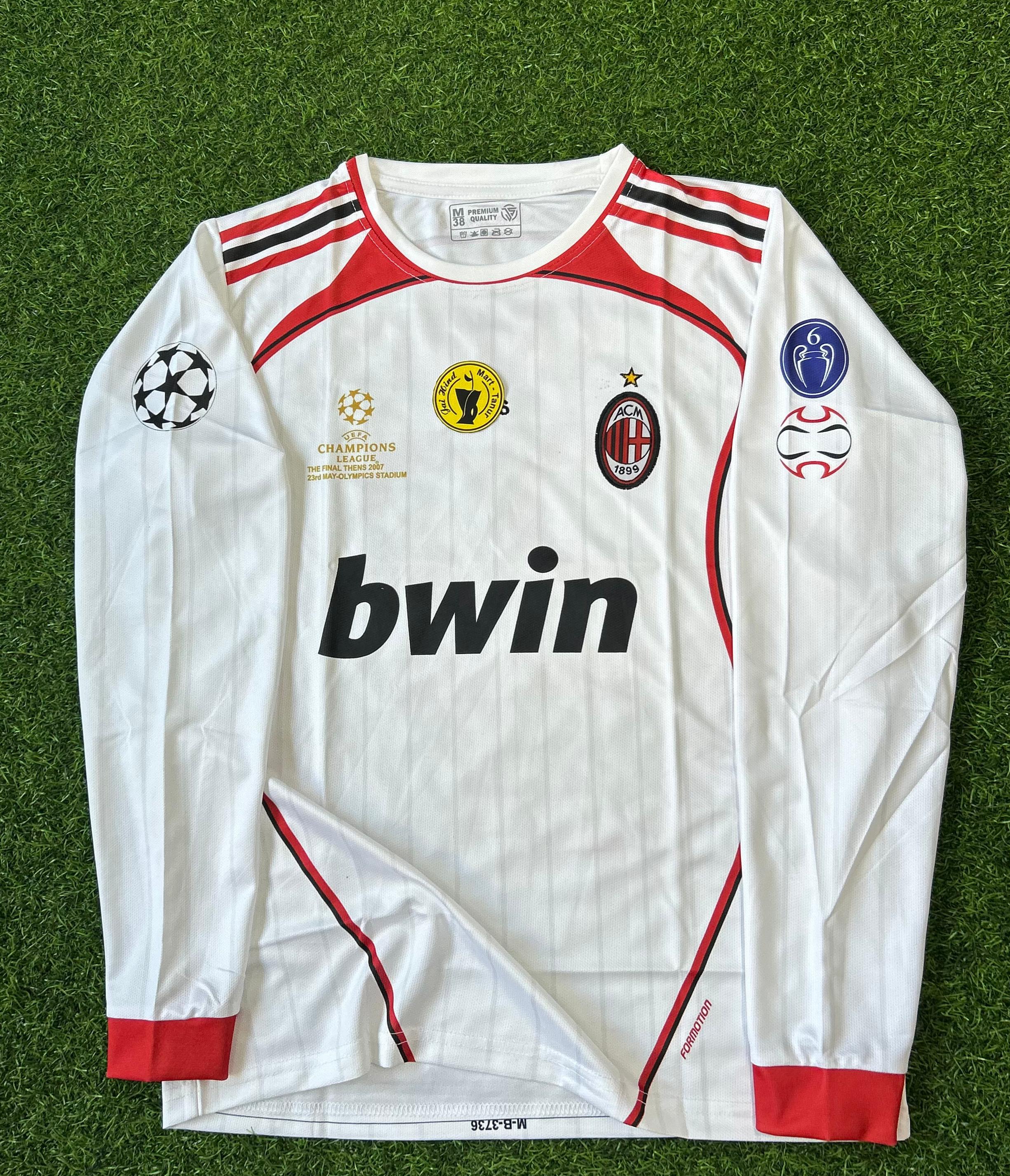 AC MILAN 2006-07 AWAY KIT. FULLSLEEVE EMBROIDERY