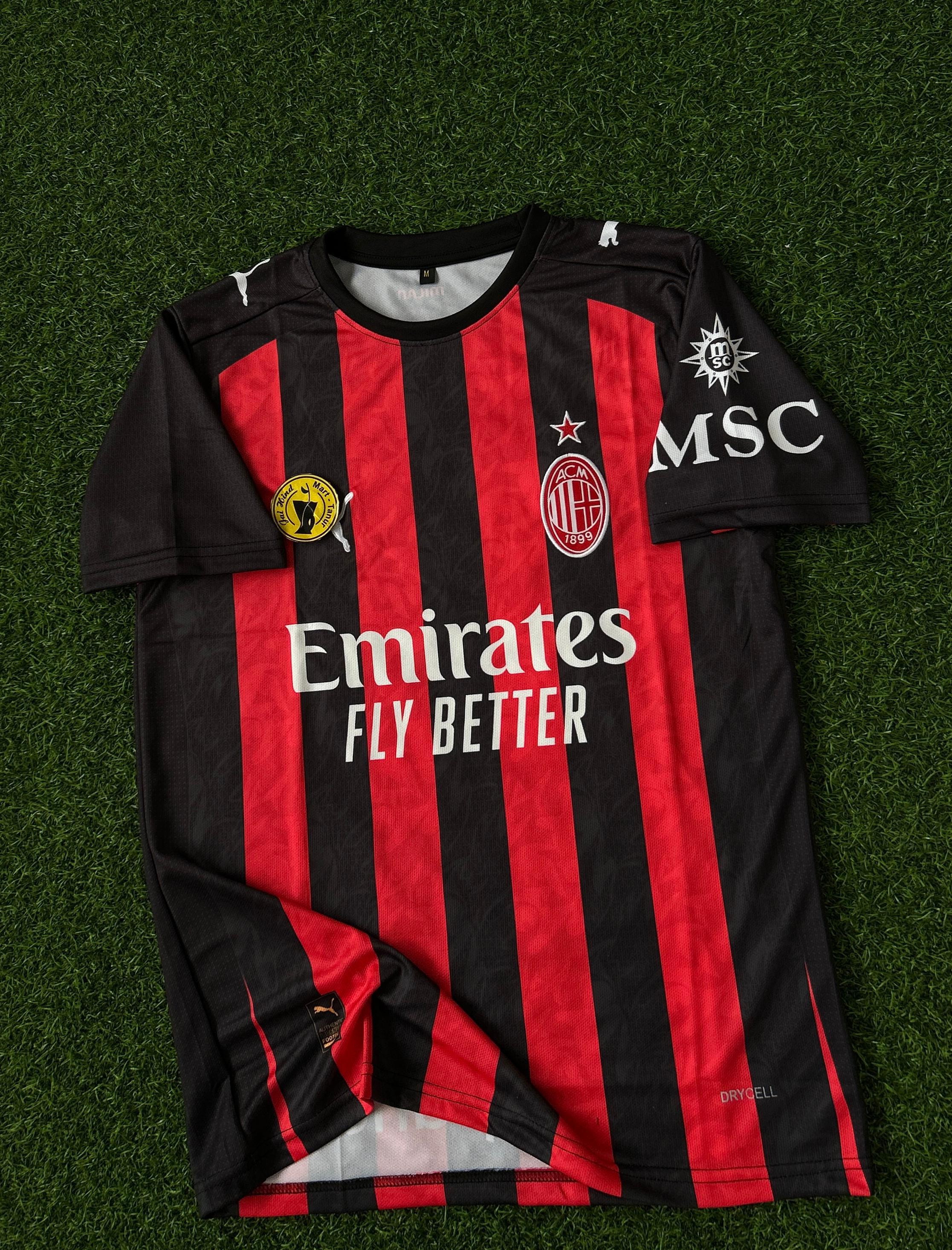 AC MILAN 2025-26 SEASON HOME KIT . HALFSLEEVE EMBROIDERY