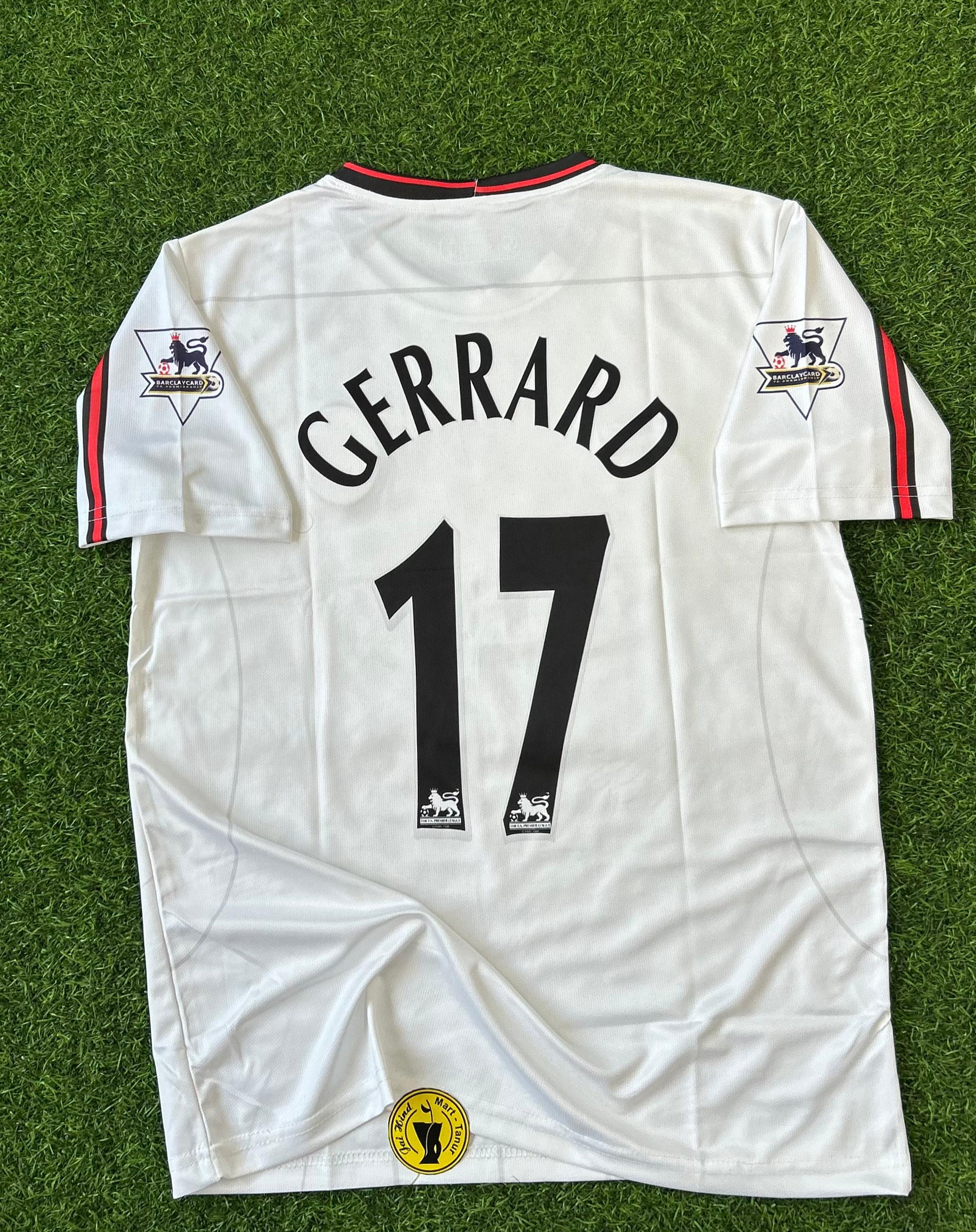 LIVERPOOL 2003-04 SEASON AWAY KIT. HALFSLEEVE EMBROIDERY