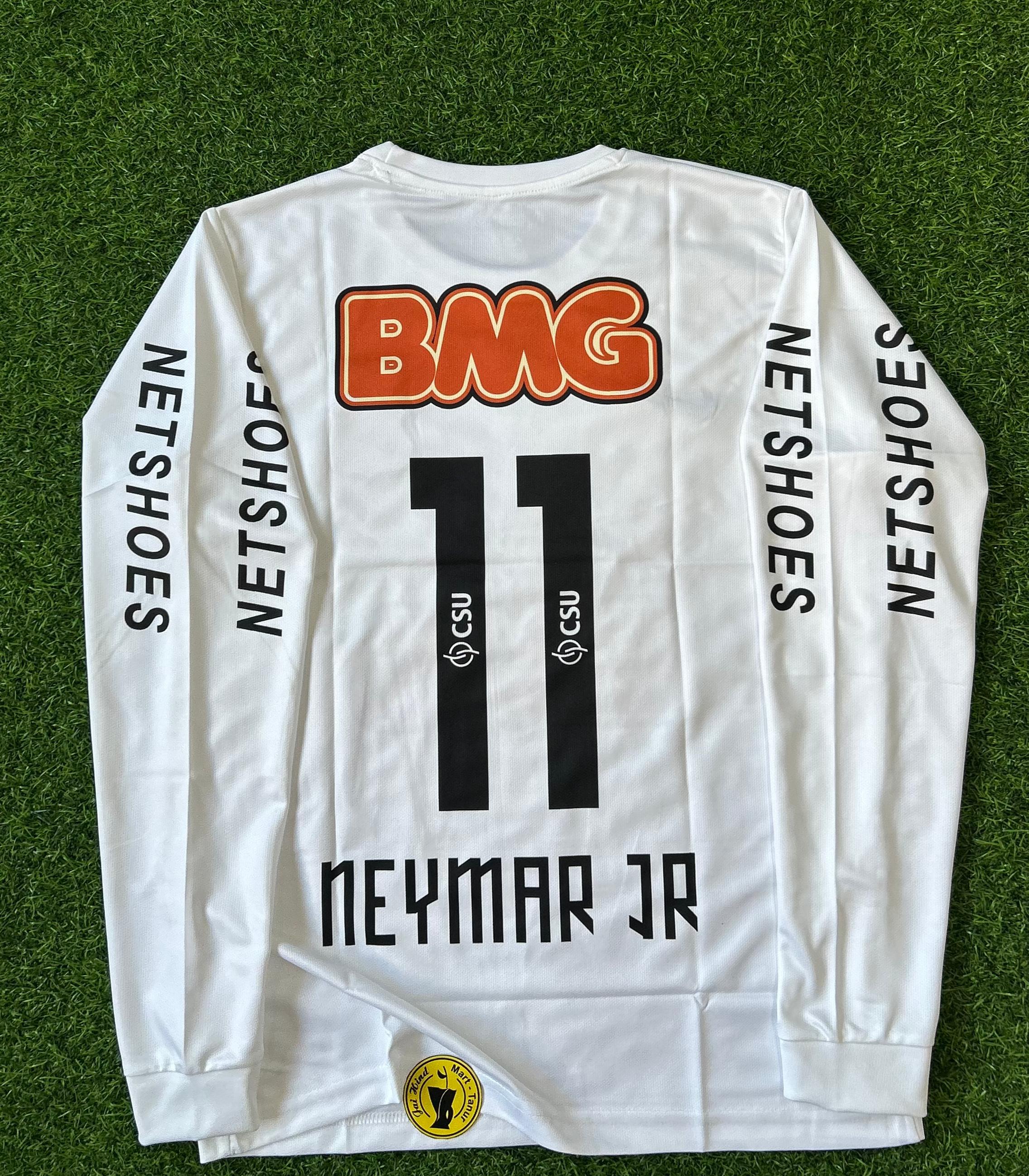 SANTOS FC 2011-12 SEASON HOME KIT. FULLSLEEVE EMBROIDERY