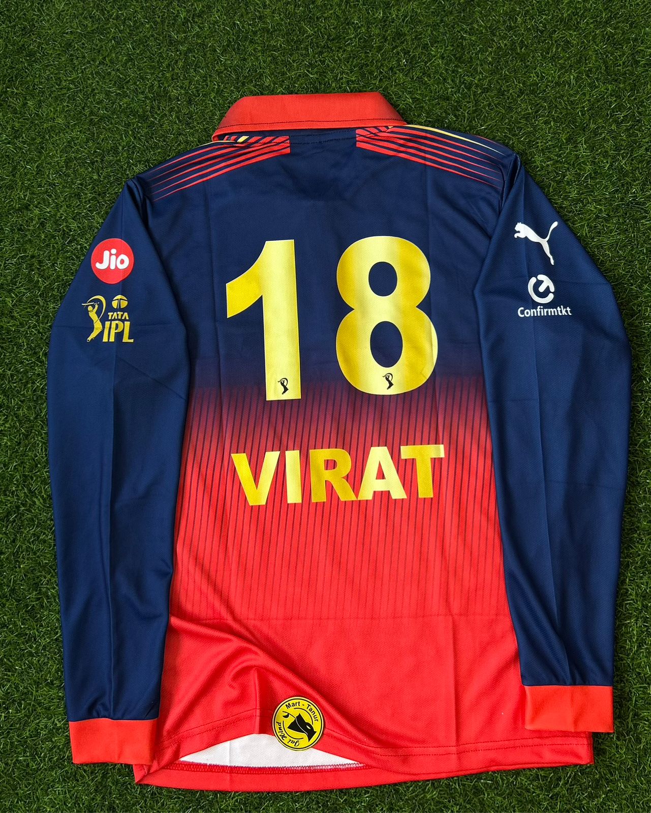 RCB 2026 IPL KIT, FULLSLEEVE POLO EMBROIDERY