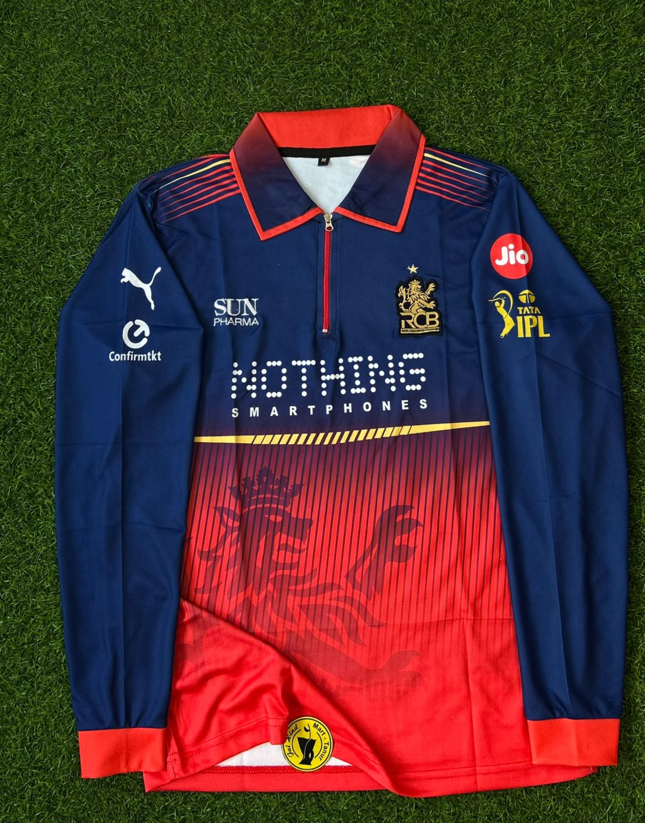 RCB 2026 IPL KIT, FULLSLEEVE POLO EMBROIDERY