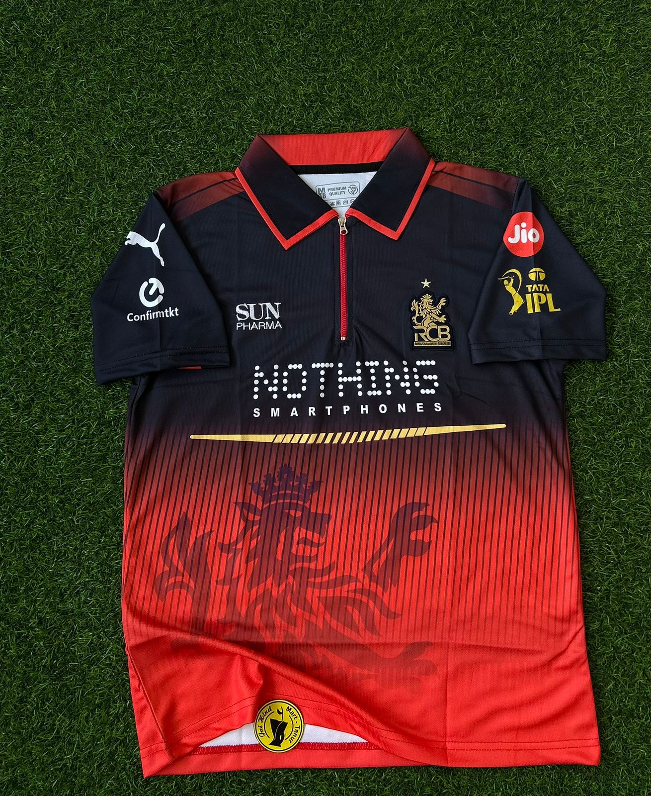 RCB 2026 IPL KIT, HALFSLEEVE POLO EMBROIDERY