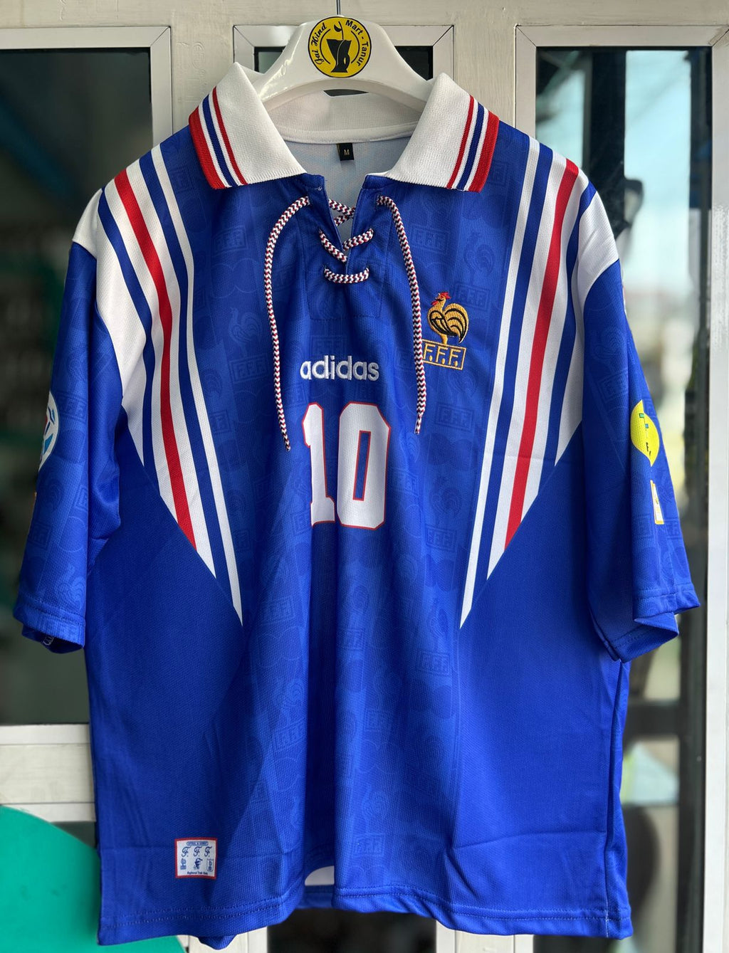 FRANCE 1996 HOME KIT, FIVESLEEVE POLO EMBROIDERY (WITH ROPE ) – JAIHIND ...