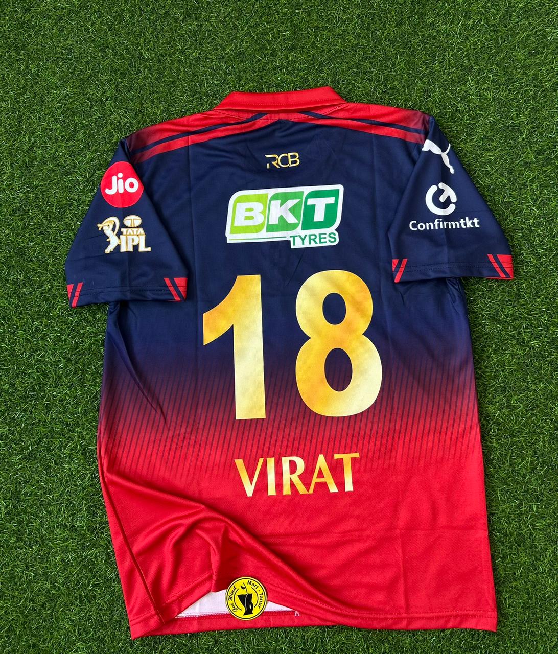 RCB 2026 IPL KIT, HALFSLEEVE POLO SUBLIMATION