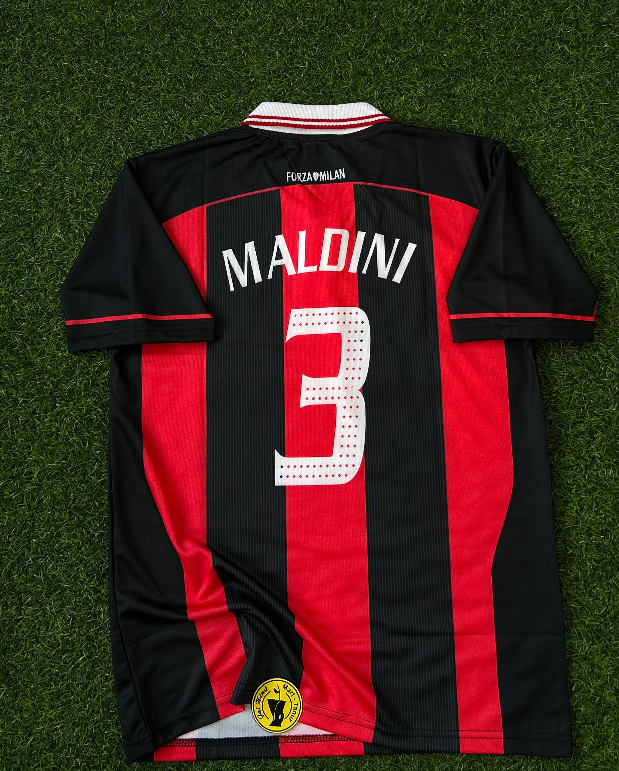 AC MILAN 1999-00 HOME KIT, HALFSLEEVE POLO EMBROIDERY