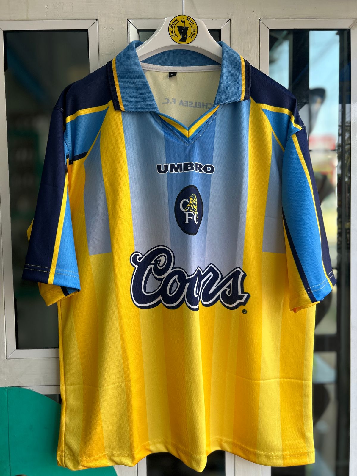 CHELSEA 1996-97 AWAY KIT, FIVESLEEVE POLO SUBLIMATION