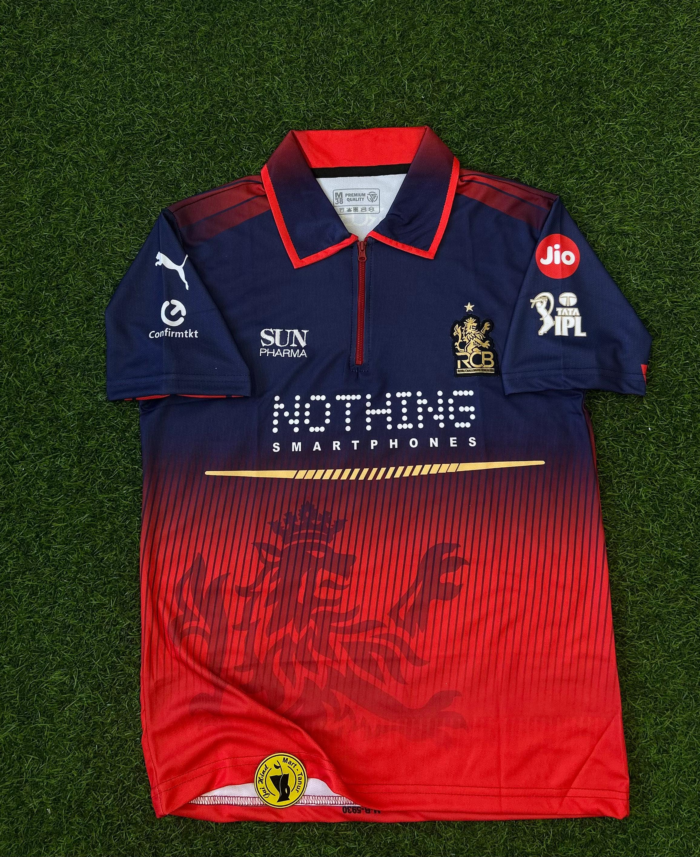 RCB 2026 IPL KIT, HALFSLEEVE POLO EMBROIDERY