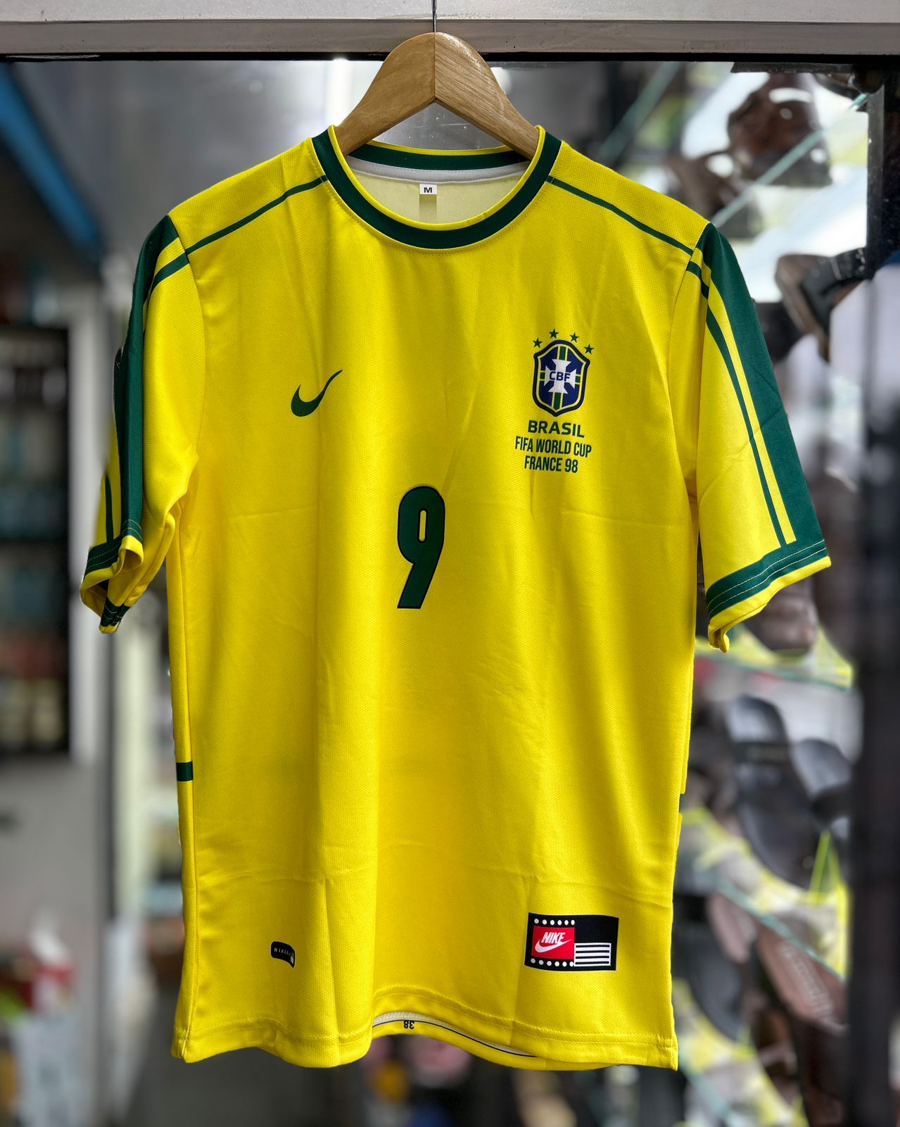 BRAZIL 1998 WORLD CUP HOME KIT, FIVESLEEVE SUBLIMATION