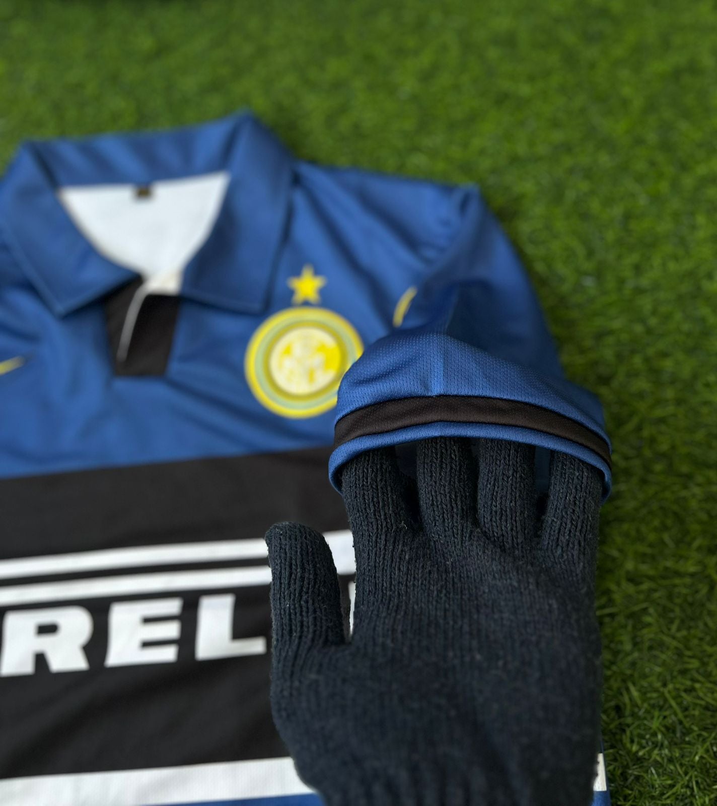 INTER MILAN 1998-99 THIRD KIT , HALFSLEEVE POLO EMBROIDERY