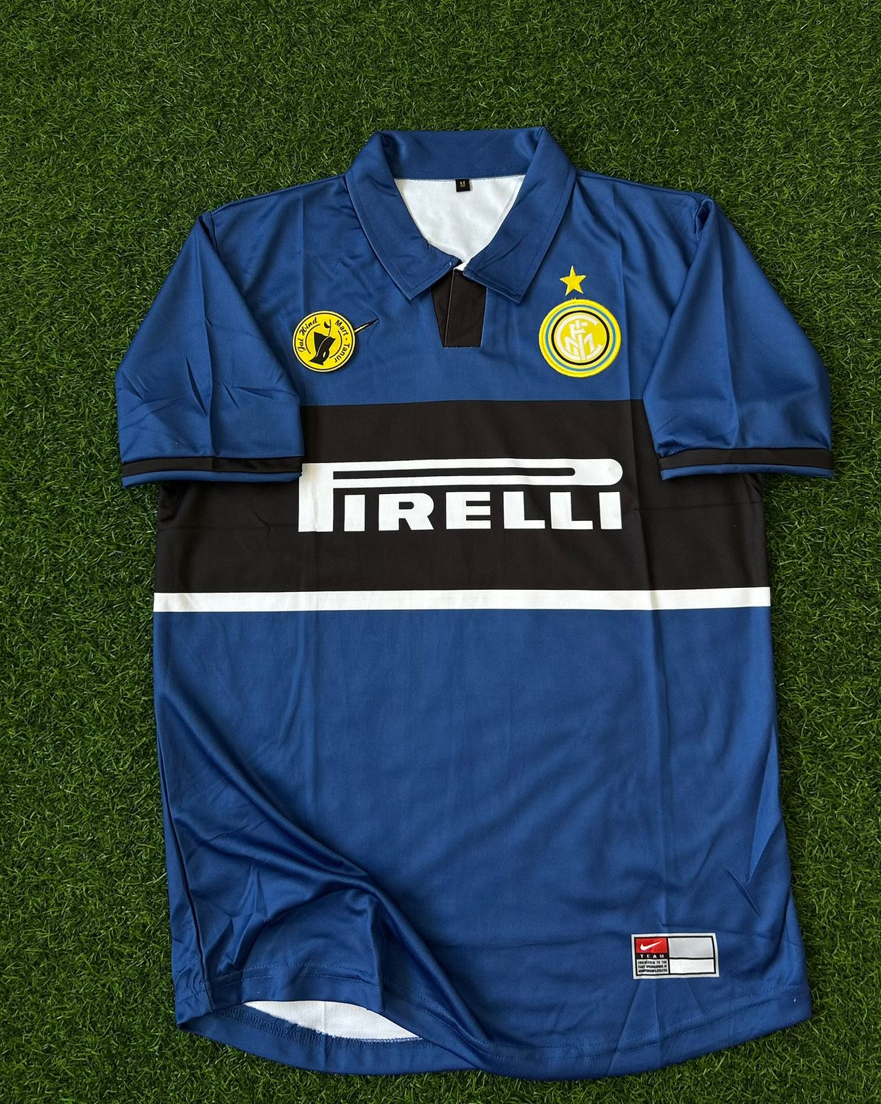 INTER MILAN 1998-99 THIRD KIT , HALFSLEEVE POLO EMBROIDERY